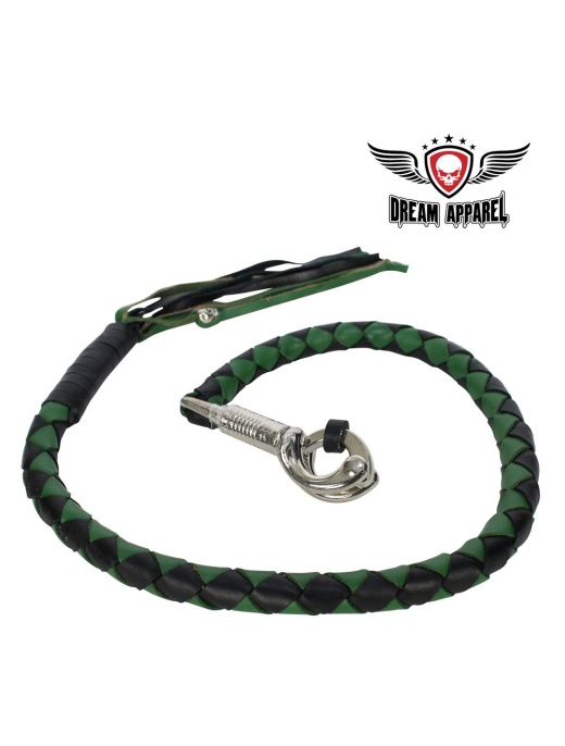 36" Black And Green Get Back Whip