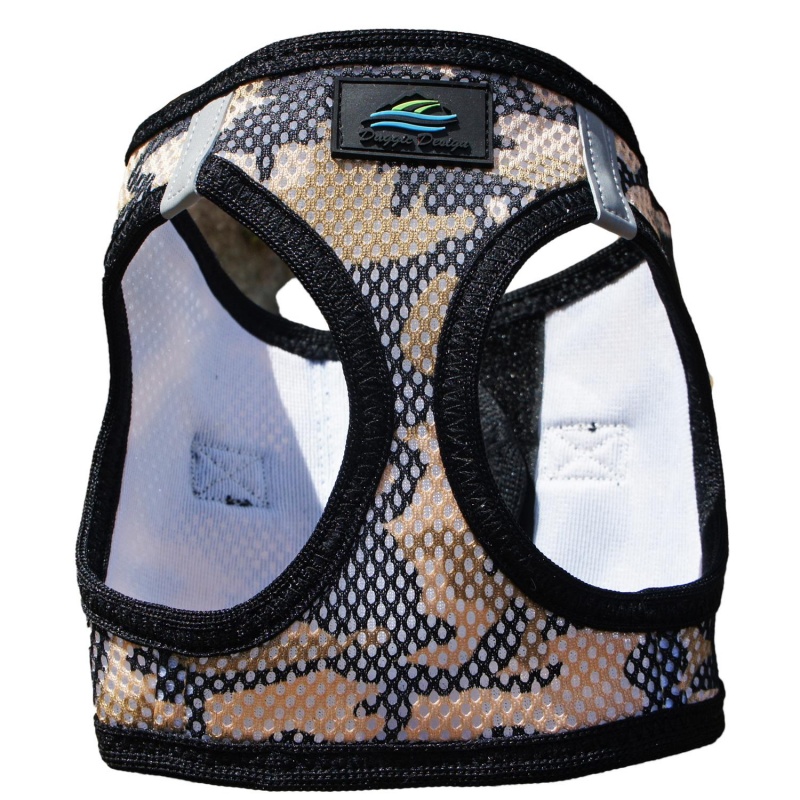 American River Choke Free Dog Harness Camouflage Collection Brown Camo