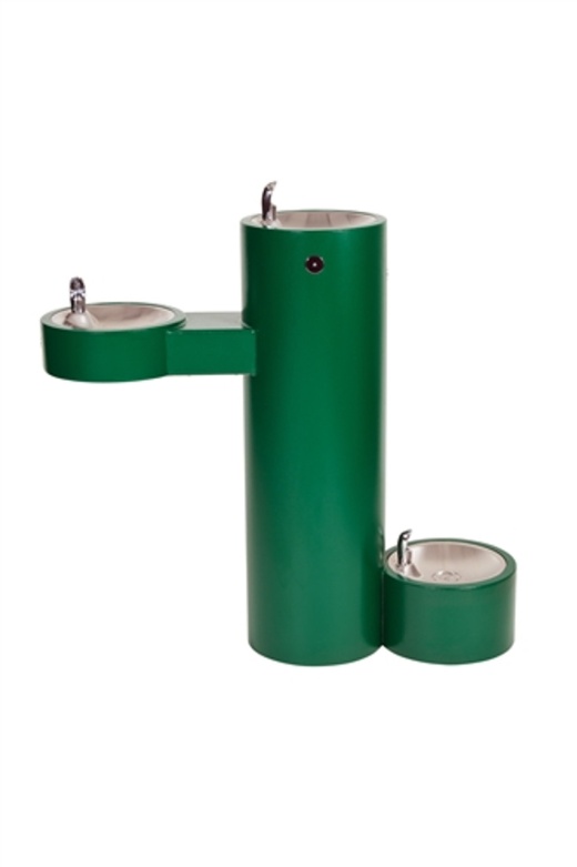 Barrier Free Bi-Level Drinking Fountain W/Pet Bowl