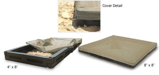 12' X 12' Sandbox W/Fitted Cover