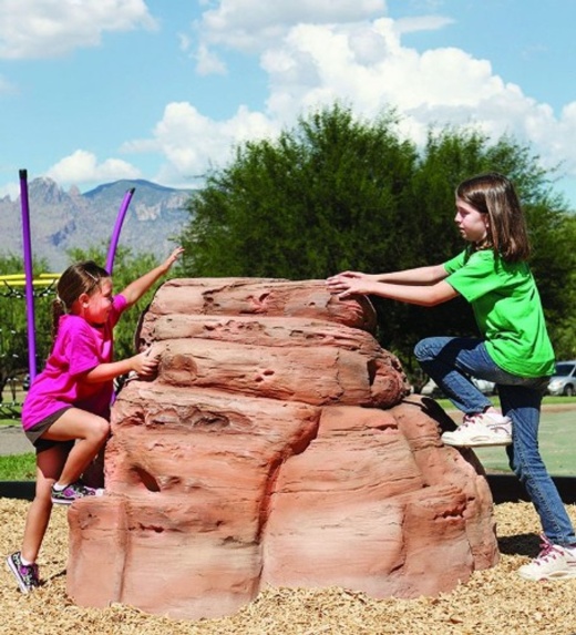 Small Sandstone Climbing Boulder