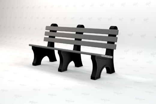 6' Comfort Park Bench - Portable