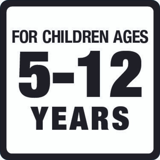 Age Group 5-12 Years Warning Label