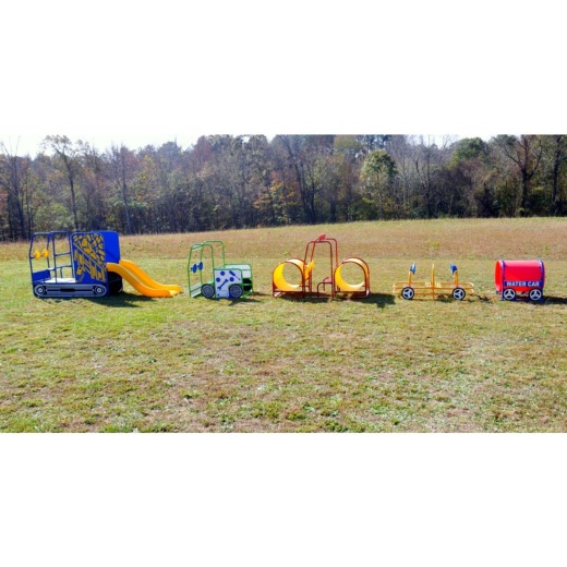 Road Crew 5 Piece Set Of Construction Themed Playground Vehicles