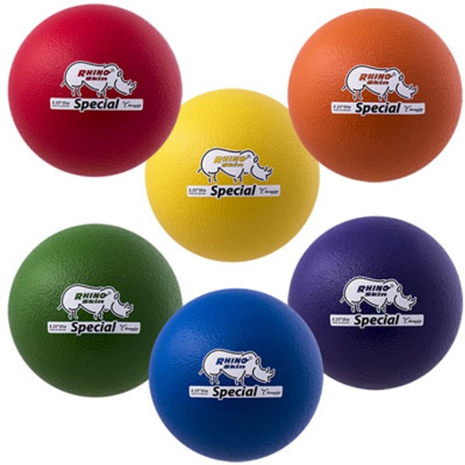 8.5 Inch Rhino Skin Medium Bounce Special Ball Set Of 6 - Different Colors