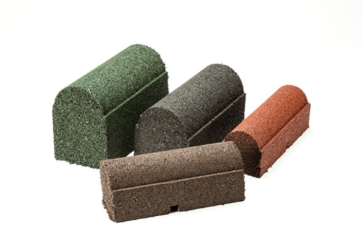 4" X 6" X 92" Rubber Playground Border