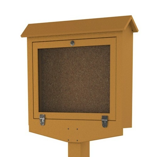 Small - One Side Message Center - Hinged Door