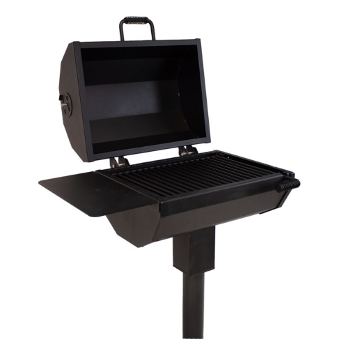 36'' Smoker Grill With 3 1/2'' Post - Inground Mount