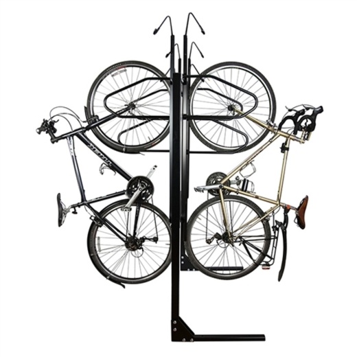 8 Bike Non Locking Double Sided Vertical Bike Rack