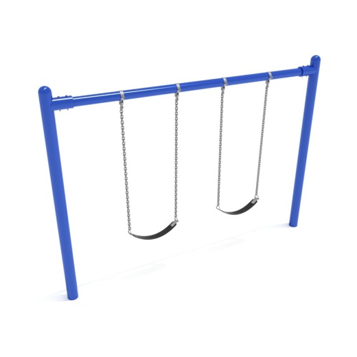 8 Feet High Elite Single Post Swing - 1 Bay