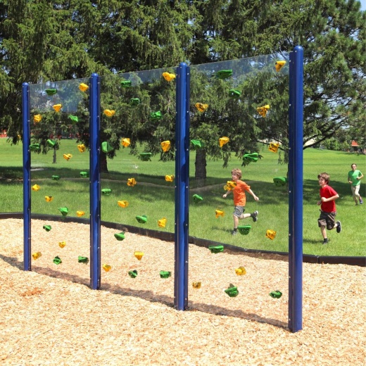Outdoor Playground Climbing Wall - Clear