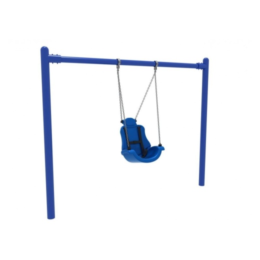 8 Feet High Elite Single Post Adaptive Swing - 1 Bay