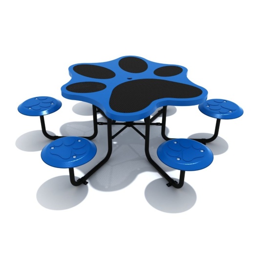 Paw Print Table - 6 Seat