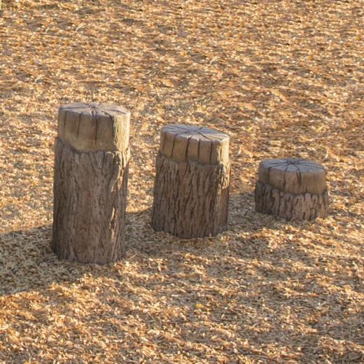 Tree Stumps - Set Of 3 (Ages 5-12) Playground Steppers