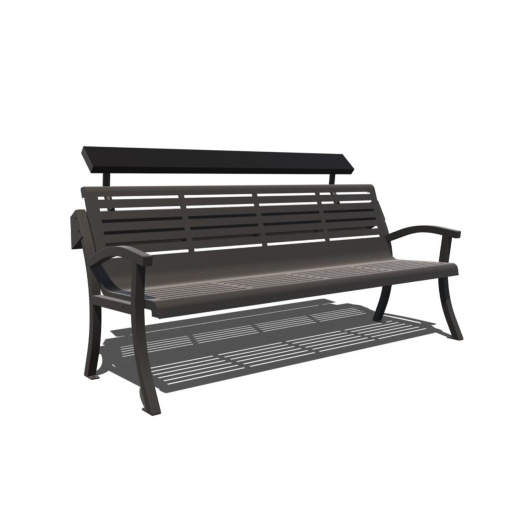 6' Solar Bench With 2 Usb Ports