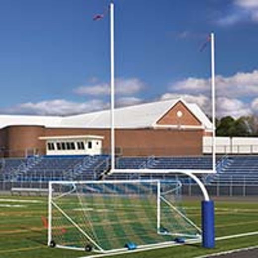 Football Goal Posts - 4-1/2" Pole - 5' Offset - 20' Uprights - 23'-4" Wide