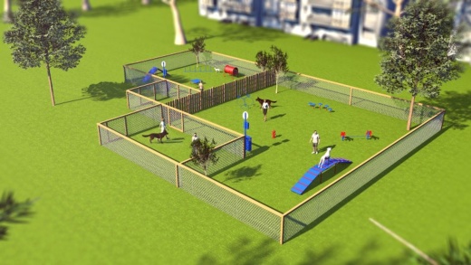 Combination Large And Small Dog Park Kit