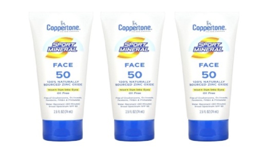 Bl Coppertone Spf 50 Sport Mineral Face Zinc Oxide 2.5Oz - Pack Of 3