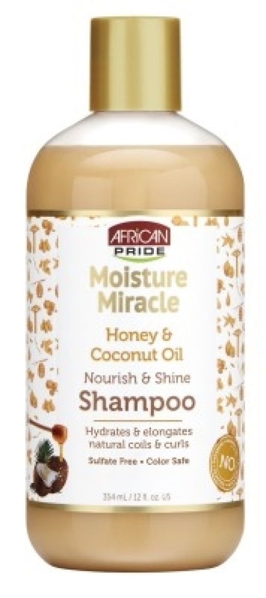 Bl African Pride Shampoo Honey & Coconut Oil 12Oz - Pack Of 3