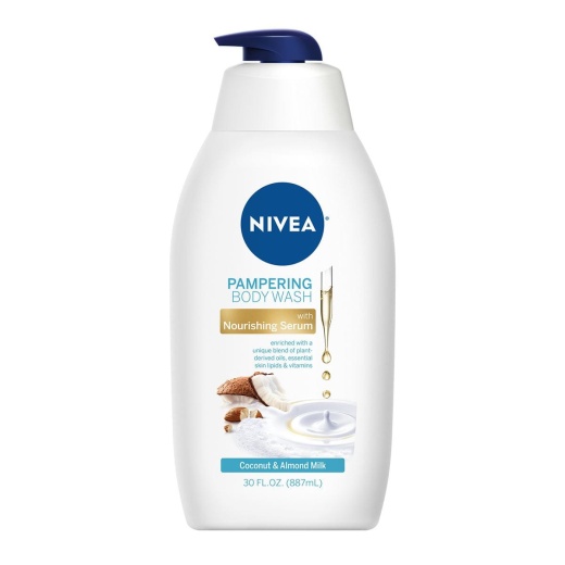 Bl Nivea Body Wash Coconut And Almond Milk 30Oz - Pack Of 3