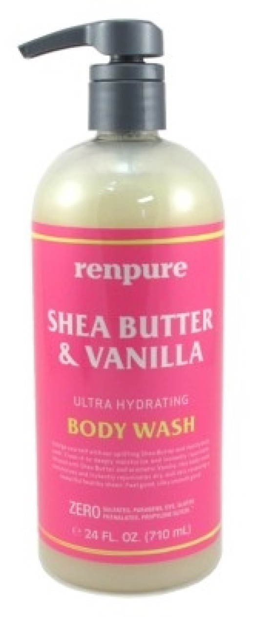 Bl Renpure Body Wash Shea Butter And Vanilla Hydrating 24Oz - Pack Of 3