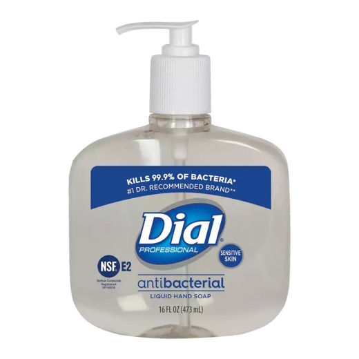 Antimicrobial Soap Dial® Professional For Sensitive Skin Liquid 16 Oz. Pump Bottle Fresh Scent
