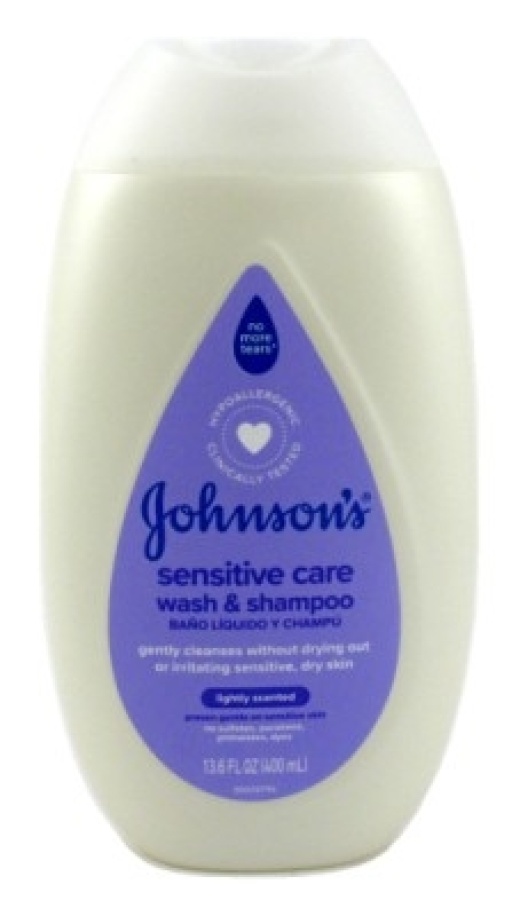 Bl Johnsons Sensitive Care Wash & Shampoo Lightly Scented 13.6Oz - Pack Of 3