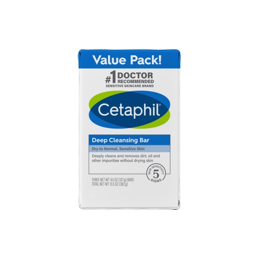 Bl Cetaphil Deep Cleansing Bar 3 Pack 4.5Oz Value Pack - Pack Of 3