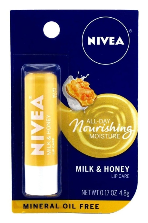 Bl Nivea Lip Care Milk & Honey 0.17Oz Carded (6 Pieces)