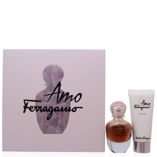 Cs Amo Ferragamo/S. Ferragamo Set (W) Edp Spray 1.7 Oz Body Lotion 3.4 Oz In Gift Box