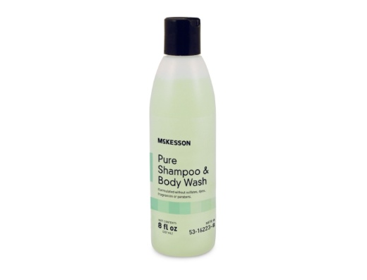 Mck Mckesson Pure Shampoo And Body Wash 8 Oz. Flip Top Bottle Unscented