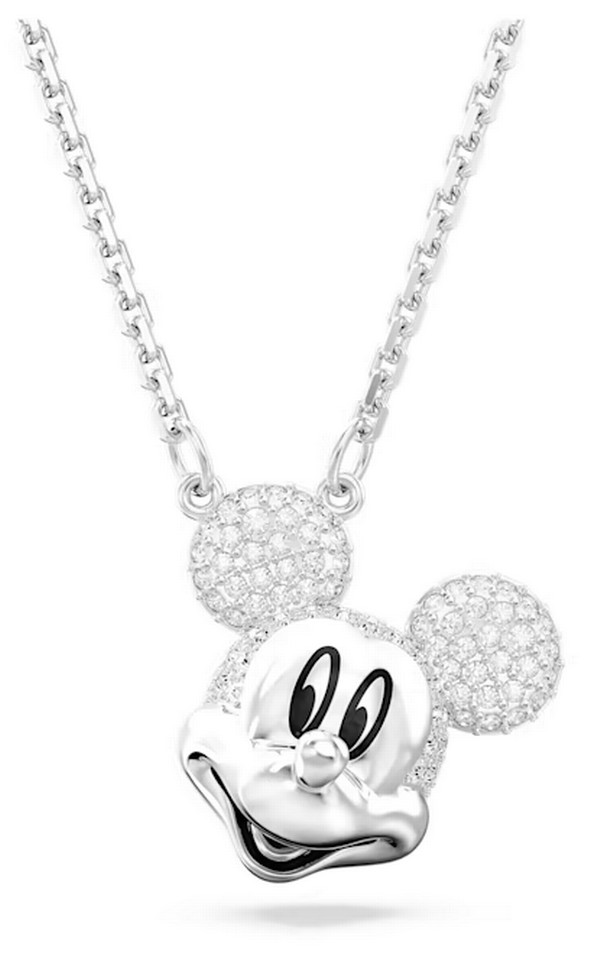 Swarovski Collections Disney Mickey Mouse Pendant White, Rhodium Plated