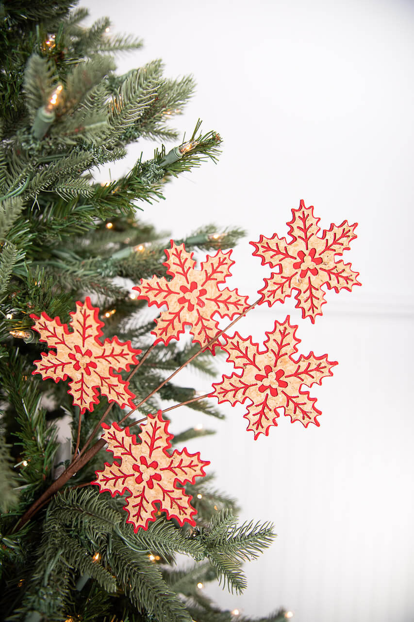 Glittered Snowflake Cutouts