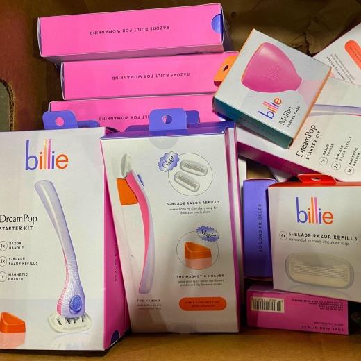 Billie Assorted Mix Of Razor Refills , Starter Kits & Travel Cases (23 Pcs Lot)