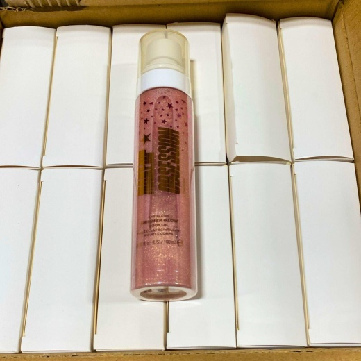 Makeup Obsession London Shy Blush Shimmer Glow Body Oil 3.38Oz (36 Pcs Lot)