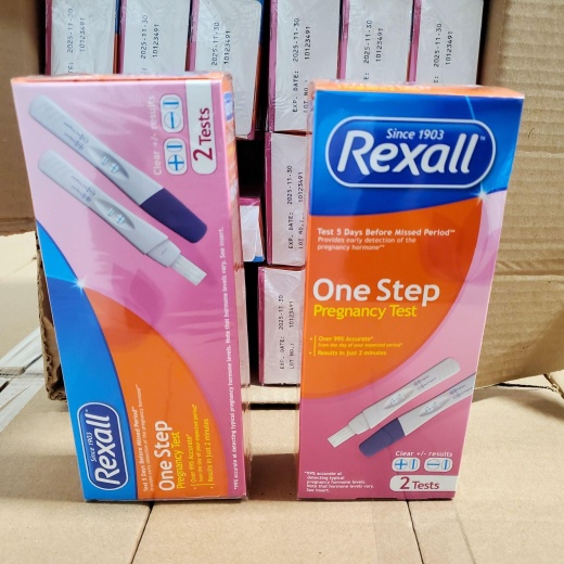 Since 1903 Rexall One Step Pregnancy Test (48 Pcs Lot) - Plastic