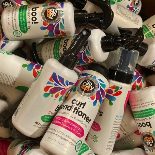 So Cozy Kids Mix Haircare For Kids Includes Lice Scaring Spray,Curl Conditioner & Curl Volumizing Foam (50 Pcs Lot)