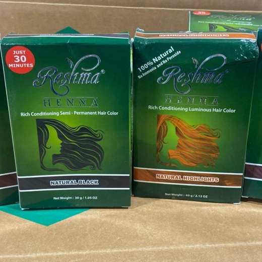 Reshma Henna Rich Conditioning Semi Permanent Hair Color 1.05Oz Assorted Colors (37 Pcs Lot)