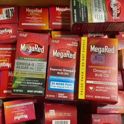 Megared Mix Includes Omega 3 Algae Oil & Krill Oil (42 Pcs Lot)