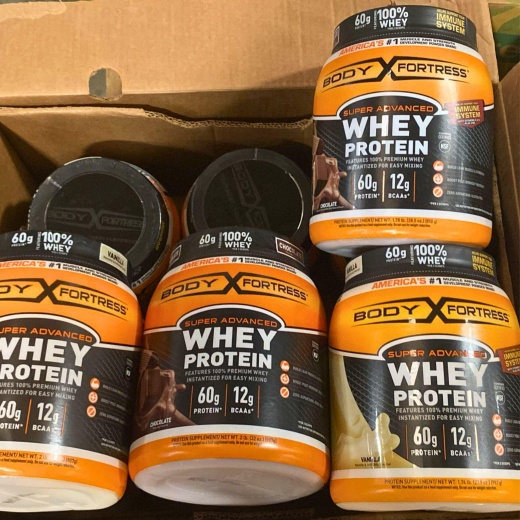 Super Advanced Whey Protein Powder - Chocolate-Vanilla Flavor With Immune Support 60G Protein 12G Bcaas, 1.78Lb (24 Pcs Lot)