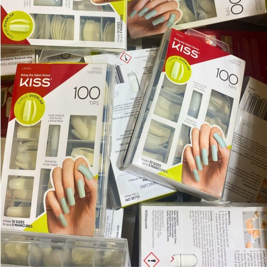 Kiss Bring The Salon Home 100 Tips Includes 10 Sizes (24 Pcs Lot)