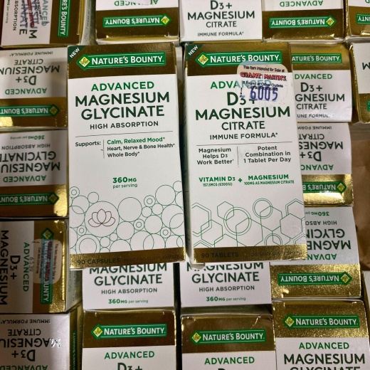 Nature's Bounty Advanced Magnesium Glycinate And D3+ Magnesium Citrate Inmune Formula High Absorption (50 Pcs Lot)