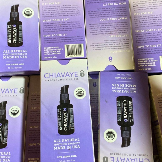 Chiavaye Personal Moisturizer All Natural Multi-Use Product Live.Laugh.Lube 1.01Oz (18 Pcs Lot)