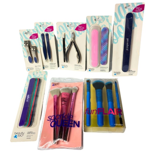 Beauty 360 Assorted Tools May Include Nail Care & Brush Sets (50 Pcs Lot)
