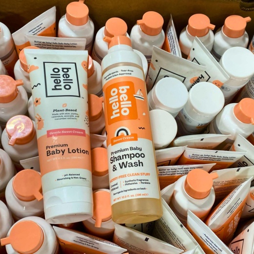Hello Bello Sweet Cream Premium Baby Shampoo/Wash & Premium Baby Lotion (50 Pcs Lot)
