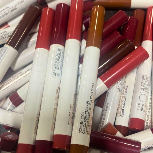 Flower Scribble Stick Color For Eyes & Lips 0.04Oz Assorted Mix (110 Pcs Lot)