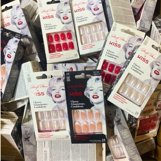 Marilyn Monroe X Kiss Nails Limited Edition Assortde Styles & Lengths (70 Pcs Lot)