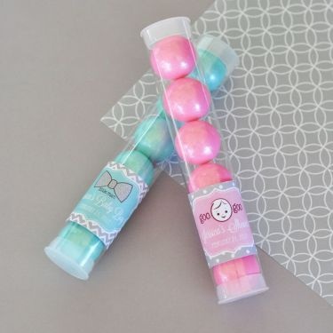 Personalized Baby Shower Candy Tubes