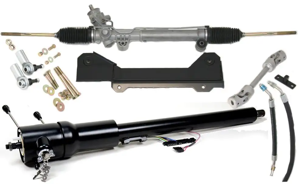 1969 Camaro Steeroids Rack And Pinion Conversion With Black Tilt