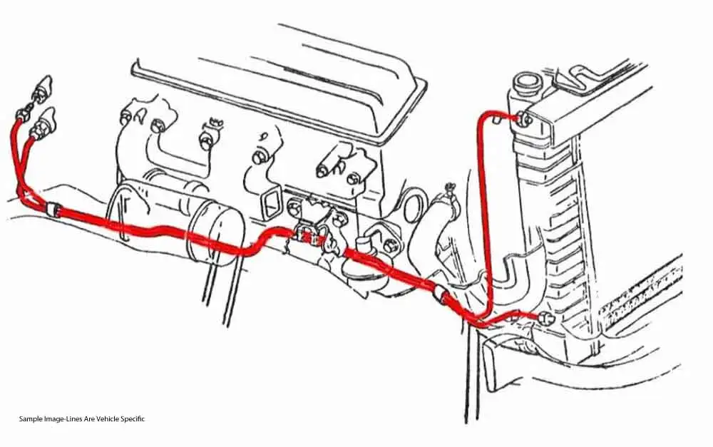 1967 Buick Skylark Gs Powerglide Transmission Cooler Lines 2Pc Oe Steel